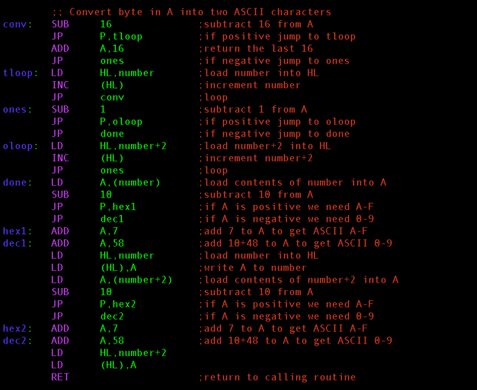 c program to convert ascii to bcd