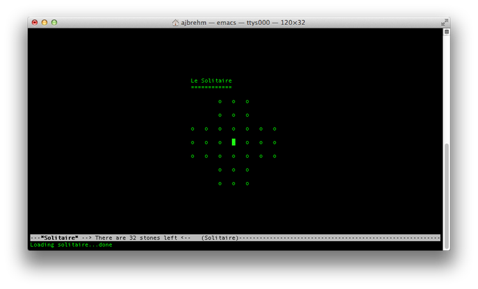 Emacs Solitaire